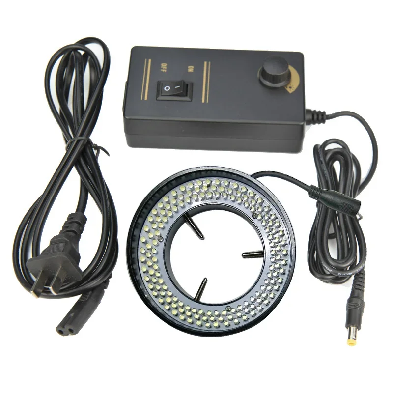 

Microscope Illuminator 144 LED Ring Light White Ring Lamp with Adapter 90V-240V Inner Diameter 61mm for Microscope