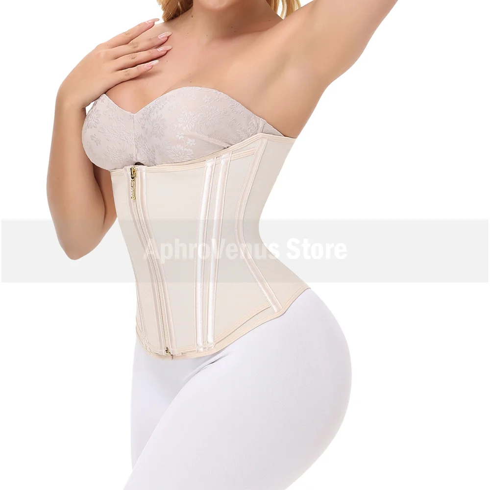 Fajas الكولومبية المرأة ضغط مزدوج مدرب خصر مشد الدهون الموقد البطن تشديد بعد الولادة محدد شكل الجسم