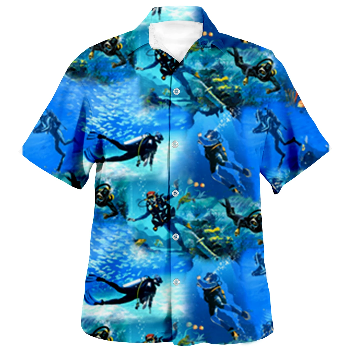 Orange Trippy 사이키델릭 그래픽 패턴 3D Beach Hawaii Summer Shirt 반팔 셔츠, 스트리트웨어 오버사이즈 슈미즈 아저씨