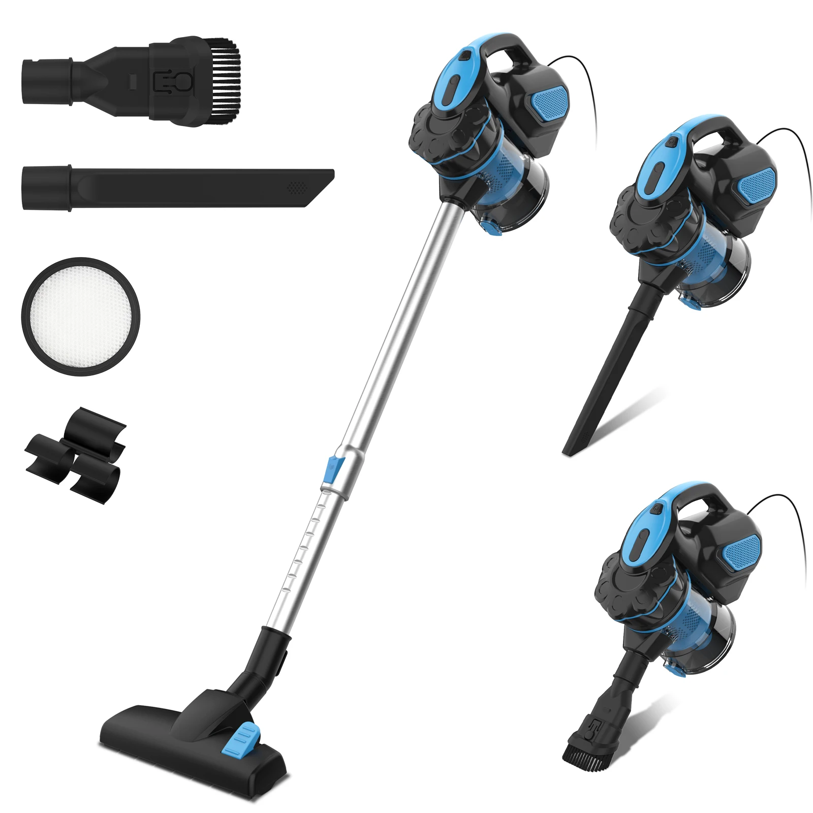 INSE I5 Stofzuiger met snoer 600W 18000Pa Krachtige 2-in-1 HEPA-filters Handheld Stick Vacuum voor thuis Tapijt Huisdieren Haarreiniging