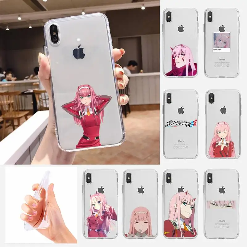 Darling In The FranXX Phone Case For Huawei P30 P20 Pro P40 Mate 20 Lite P Smart Z Y5 Y6 Y7 2019 Transparent Phone Cover