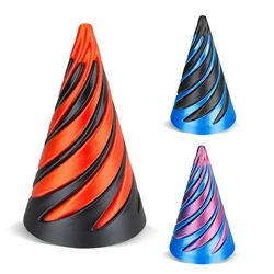 3/2/1pcs 3D Printed Spiral Cone Toy Impossible Pyramid Sculpture Pass Through Toys Fidget Stress Relief Screw For Kids Toy