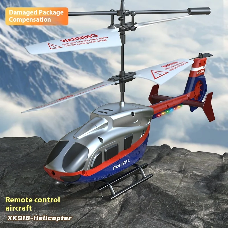

Original new Helicoptey XK916 remote control helicopter hovering resistance 3.5CH alloy remote control helicopter kids toys
