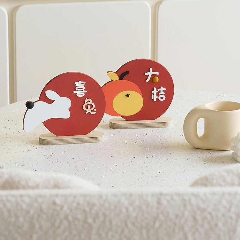

2025 Year of the Rabbit Mascot Living Room Tabletop Ornament New Year Ornament Spring Festival Chinese New Year Atmosphere