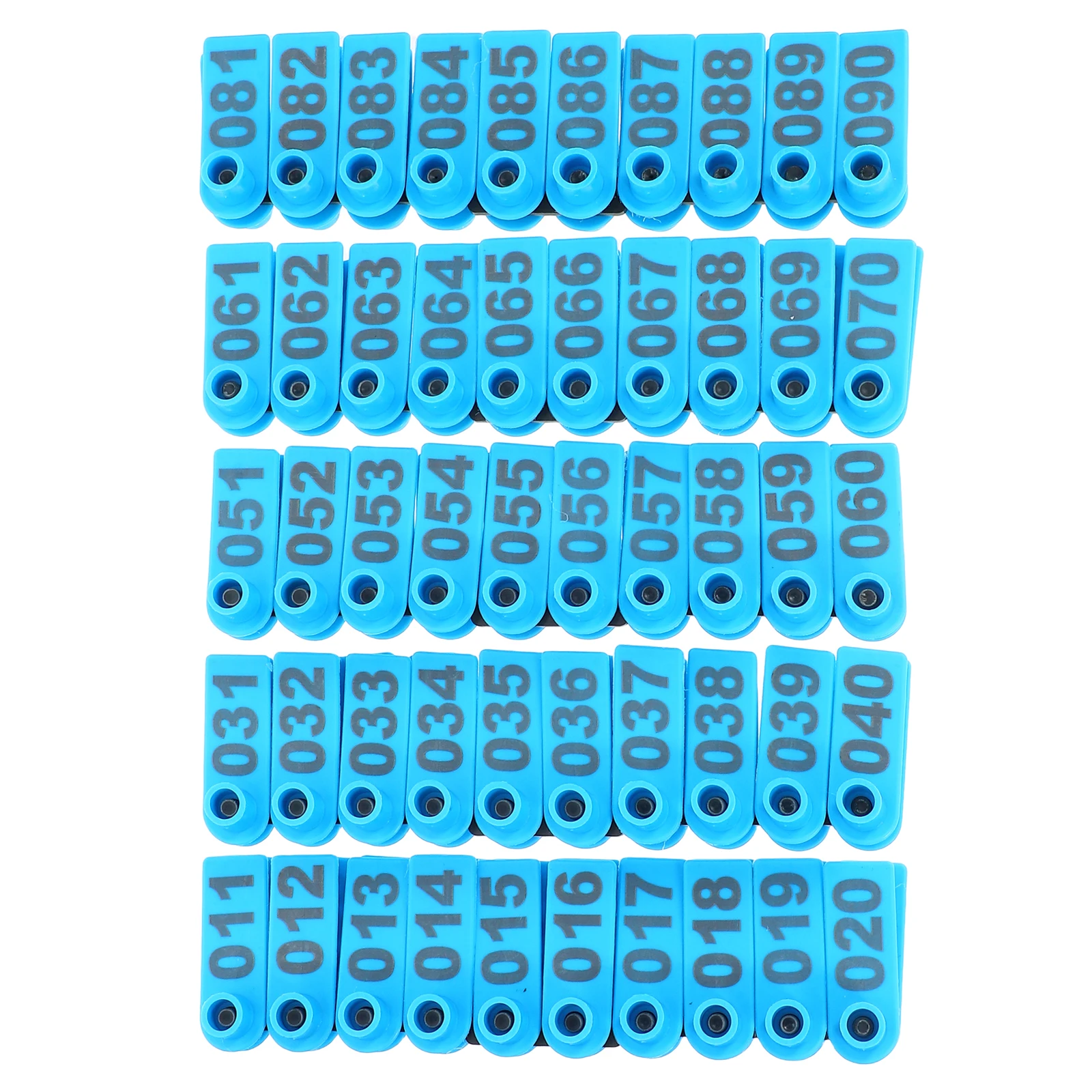 

100 PCS Cattle and Sheep Ear Signs Animal Identification Tags Number Ring Labels Marker