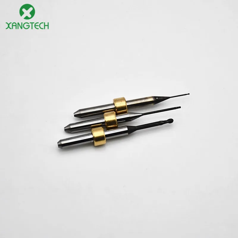 Free Shipping XANGTECH Dental Lab Zotion Milling Bur 0.6/1.0/2.0mm for Zirconia Block