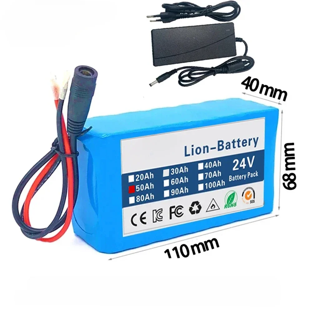 40Ah 18650 Rechargeable Battery Li Ion Battery Pack With Chargerr 24v 6s2p Lithium Battery Pack