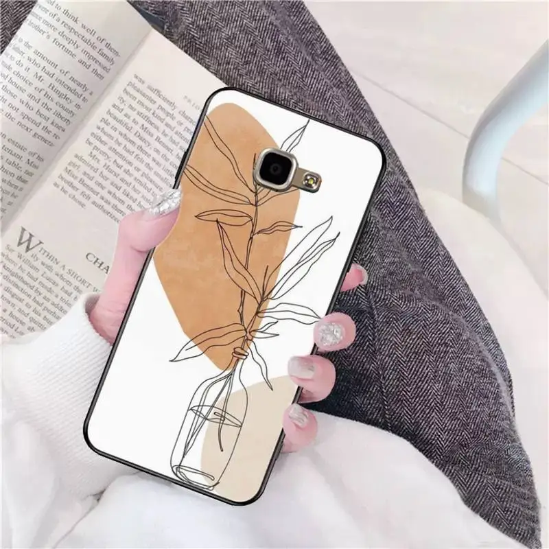 Simple Plum Blossom Leaf Phone Case for Samsung A51 01 50 71 21S 70 31 40 30 10 20 S E 11 91 A7 A8 2018