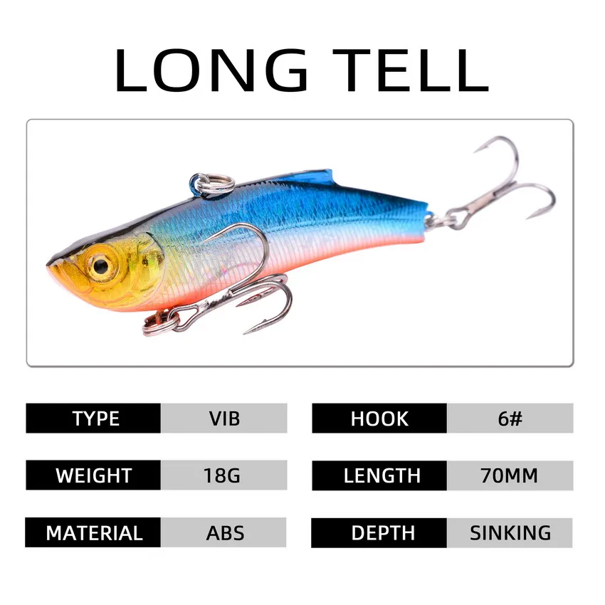 1 Stück 7 cm / 17,8 g Winter-Hardbait für das Meeresangeln, VIB 3D-Köderaugen, Wirbel-Tauchjig, Flügel-Wobbler, Pesca Crank Lures Swimbait – Detail 2