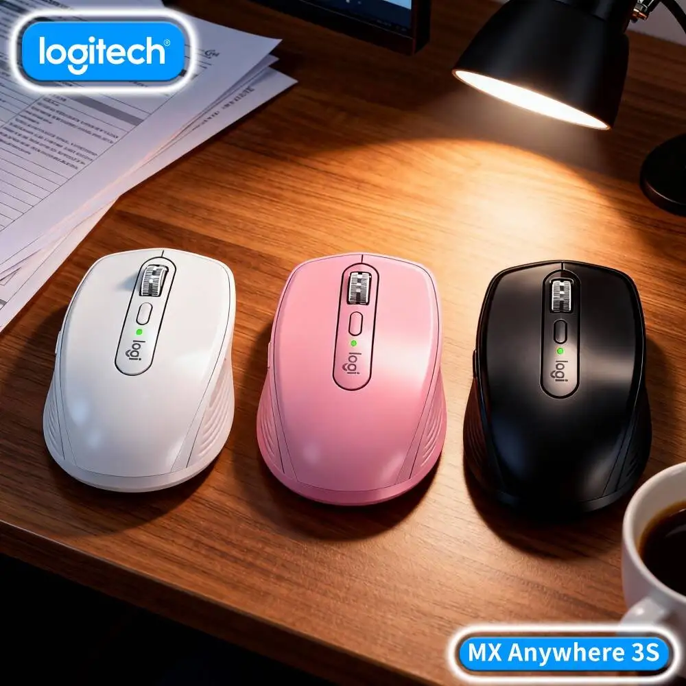 Creator MX Anywhere 3S - 8000 DPI, Precision Scroll, Silent Click, Perfect for Tea Brand Poster & Design Task
