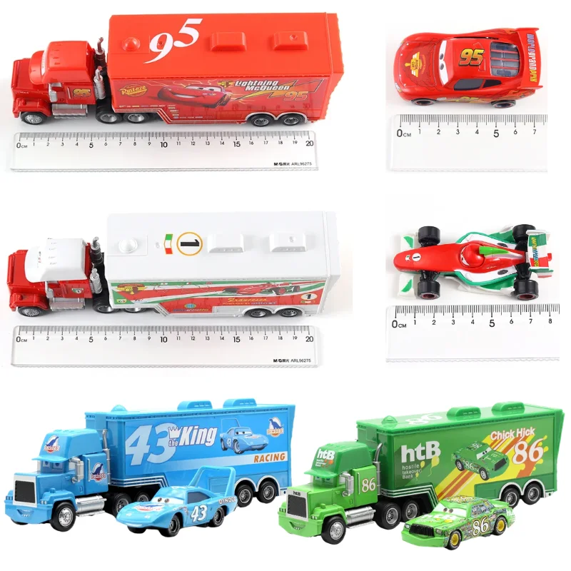 

IN STOCK Pixar Cars Storm Jackson Truck Lightning McQueen Racing Toy Car 2 1/43 Ratio Die Casting Mack Model Birthday Gifts