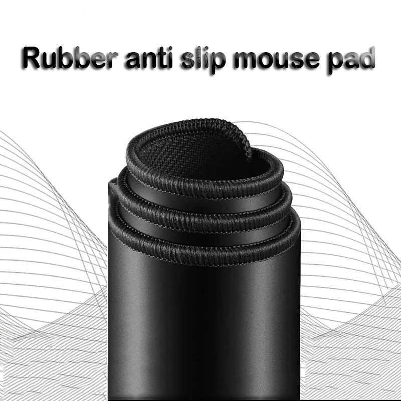 Alfombrilla de ratón para juegos, alfombrilla grande para ratón, alfombra de goma antideslizante, alfombrilla de escritorio con borde cosido para PC, alfombrilla para teclado de ordenador