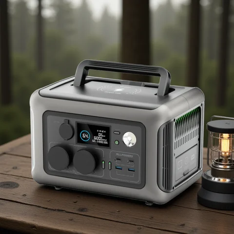 ALLPOWERS Portable Power Station R600, 299Wh LiFeP04 Battery with 2x 600W (1200W Surge) AC Outlets for Outdoor Camping RV Home