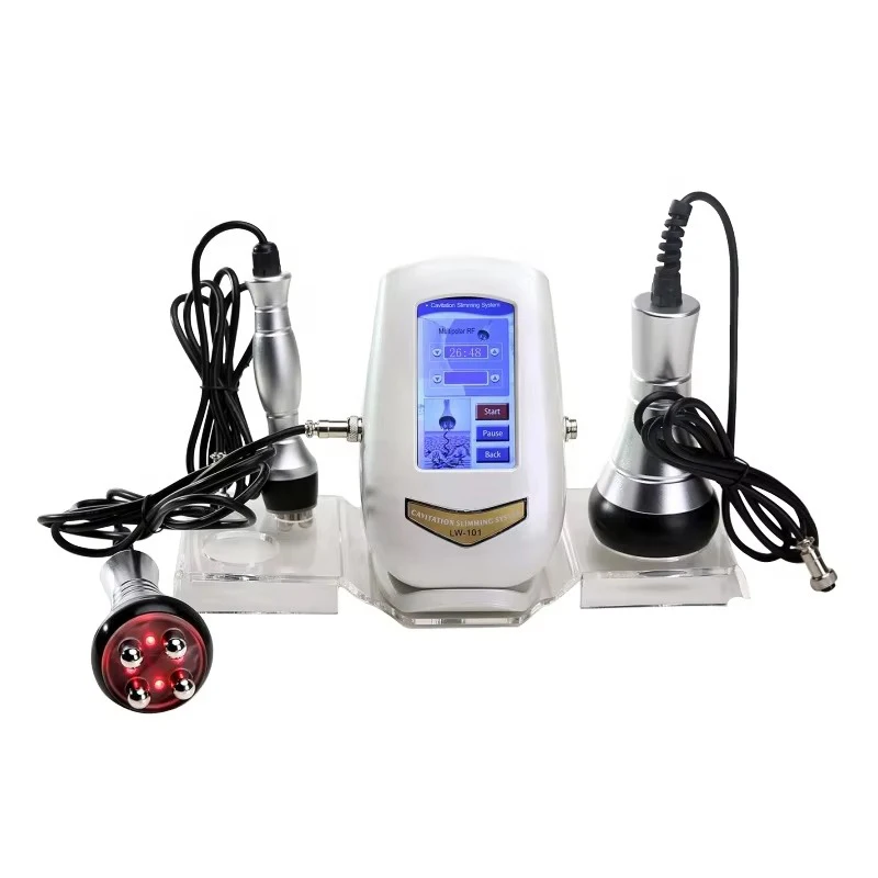 Dispositivo facial Lipo da frequência profissional do Ems, máquina do emagrecimento do corpo, queimador gordo, RF, perda de peso, 40K, 3 em 1