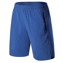 Sport Pantaloncini Fitness Allenamento Degli Uomini di Sport Traspirante 2020 In Esecuzione di Formazione Della Chiusura Lampo Tasche Short Uomo Allentati Bicchierini Della Spiaggia