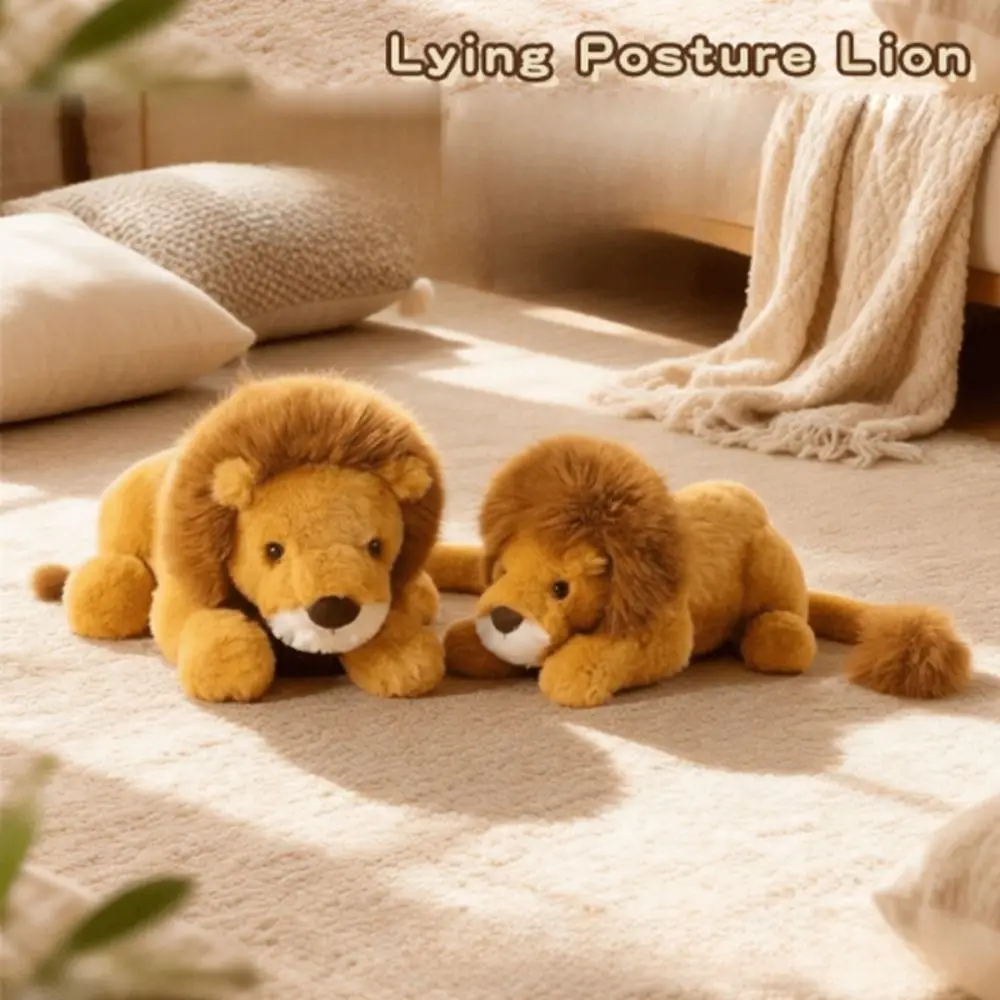 Creative Gift Soft Lion Animal Pillow Emotional Support 17.72inch Cute