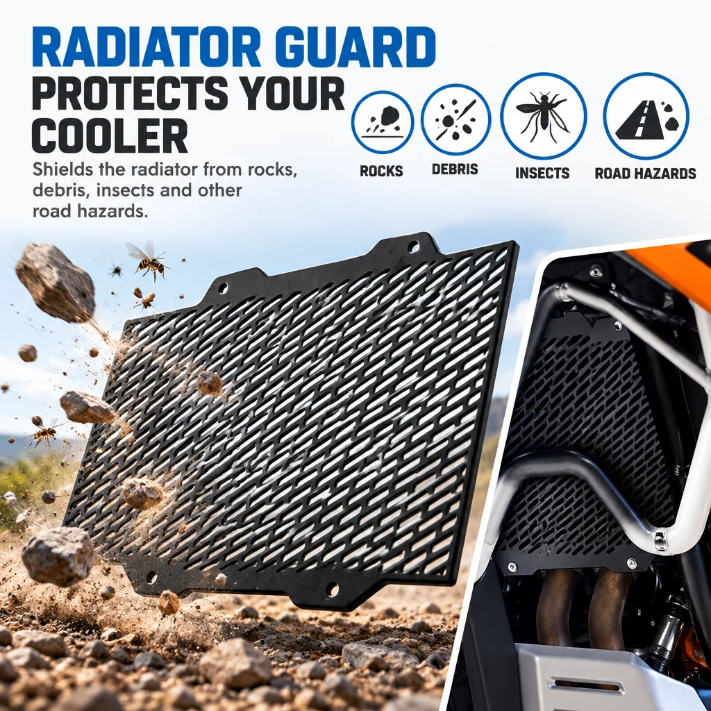 For BMW F450GS F450 GS Motorcycle Radiator Grille Guard Cover Oil Cooler Guard  Steel material protection