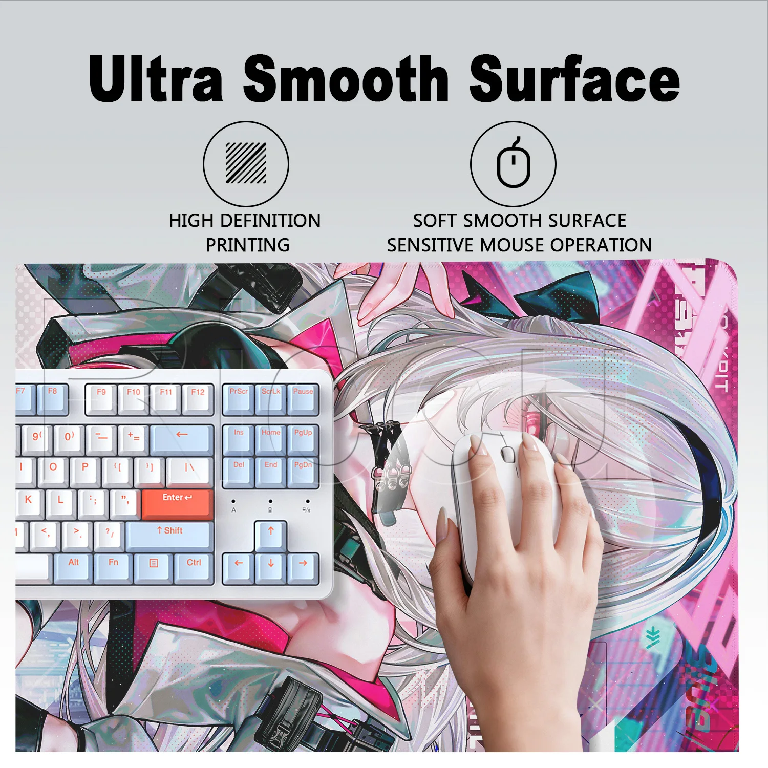 XXL Mousepad Tendo Kei Gaming  - Gaming Keyboard Blue recension och pris