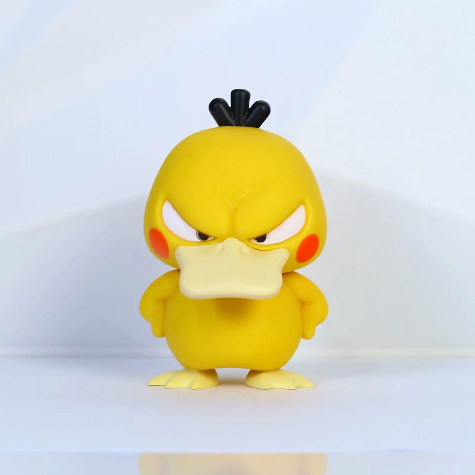 Pokemon dos desenhos animados anime figura ser irritado psyduck q versão modelo de decoração de carro brinquedo boneca coleção presente bonito