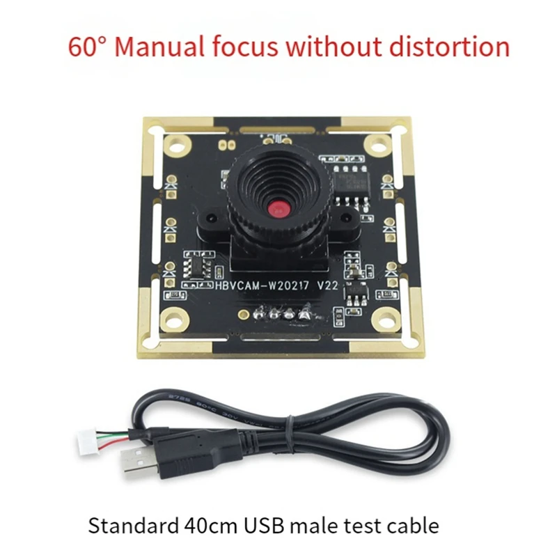 720P Camera Module 60°Distortion-Free Lens OV9732 Module 1MP Parts Accessories For Raspberry Pi Android Linux Windows UVC MAC OS