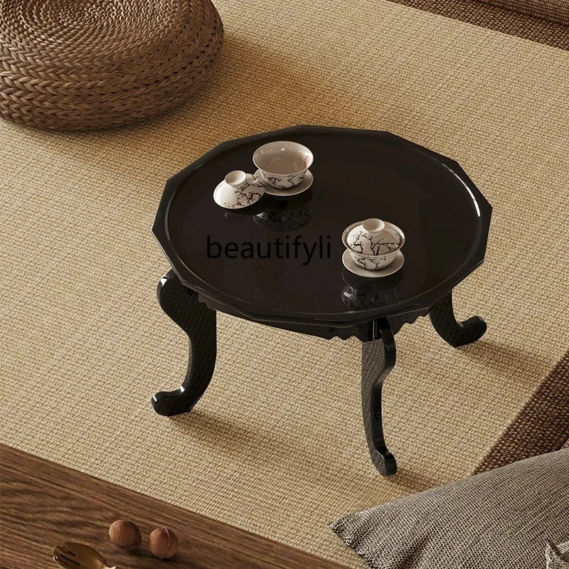 

Tea room Chinese style fully decorated kang ji tatami acrylic bay window table