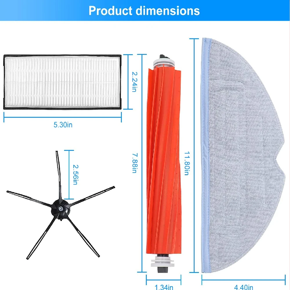 Roborock S7 S70 S7Max T7S T7S Plus Main Brush Hepa Filter Mop Pad Spare Parts Vacuum Cleaner Accessories