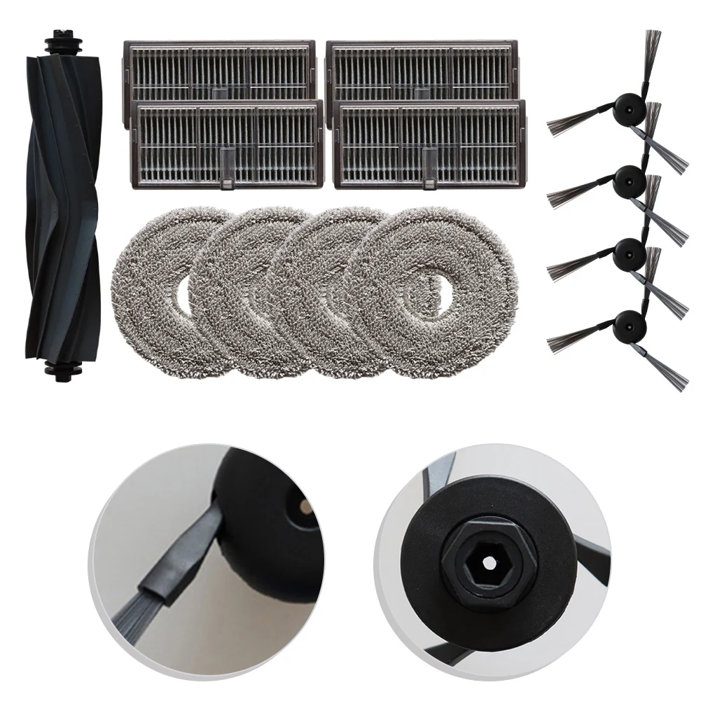 

For MOVA P10 Pro Ultra Gen 2 Main Side Brush Filter Mop Cloth Kit Robot Vacuum Cleaner Spare Parts Accessories
