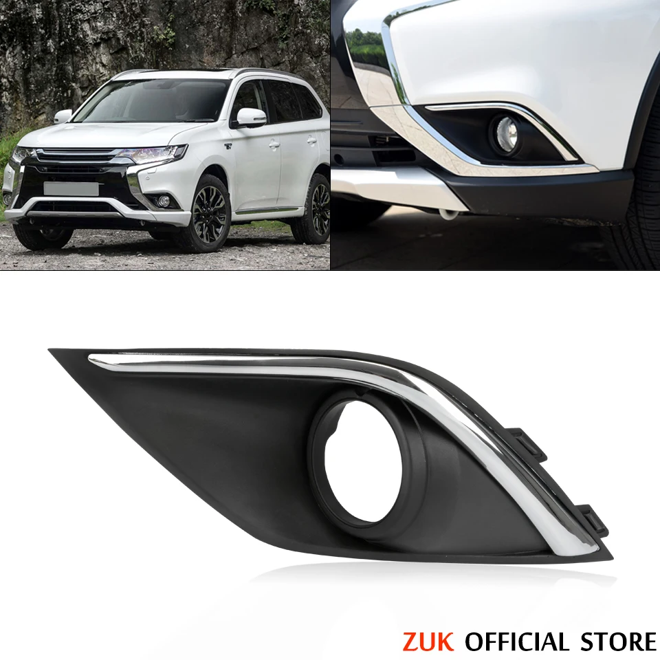 

ZUK Car Fog Light Cover Anti-Fog Lamp Hood Foglight Foglamp Shell For Mitsubishi Outlander 2016 2017 2018 2019 2020 2021