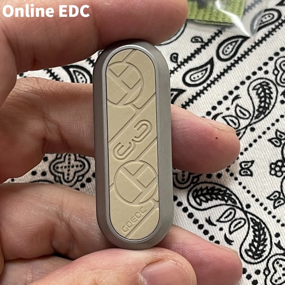 Pré-instalado gdedc 3o aniversário slider fidget slider de aço inoxidável peek push slider alívio do estresse brinquedo brinquedos adultos