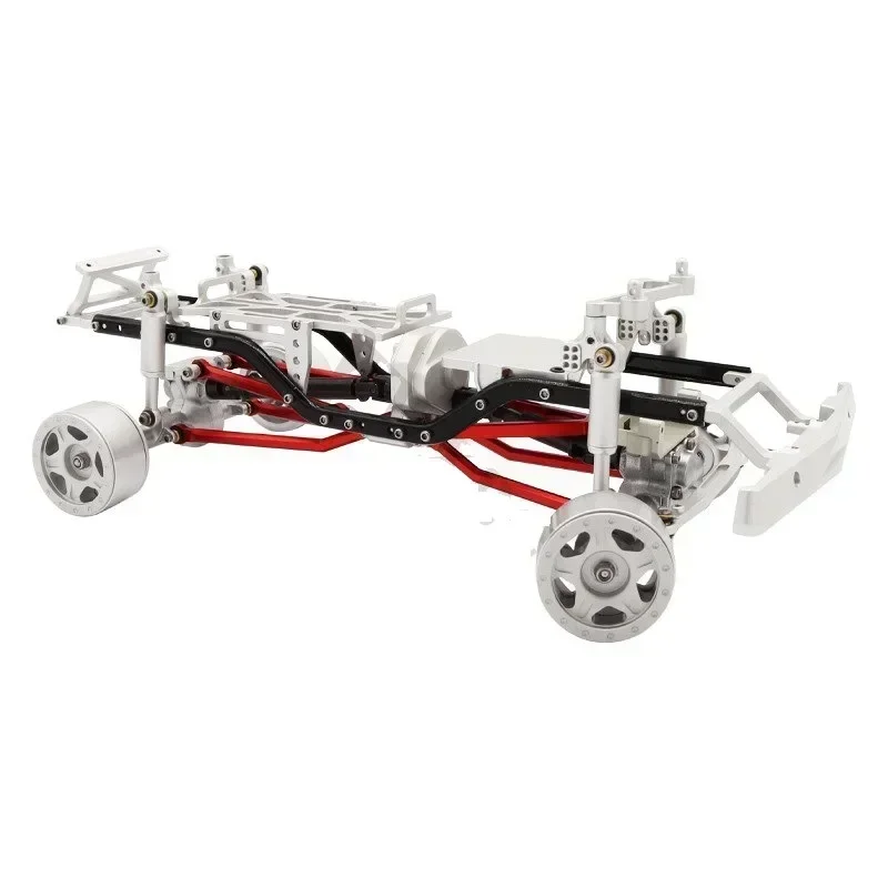 อลูมิเนียม High Clearance CHASSIS Links ชุดสําหรับ RC Crawler Axial SCX24 AXI00001 C10 AXI00002 JEEP JLU Ford Bronco AXI00006