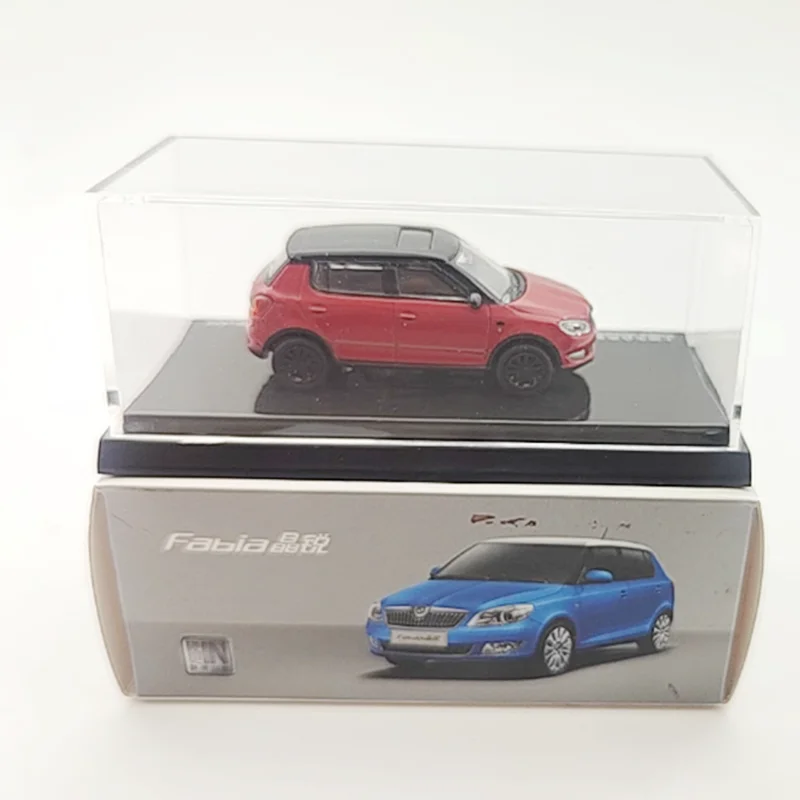 Diecast Alloy 1/64 Skoda New Fabia 30th Anniversary Edition Set