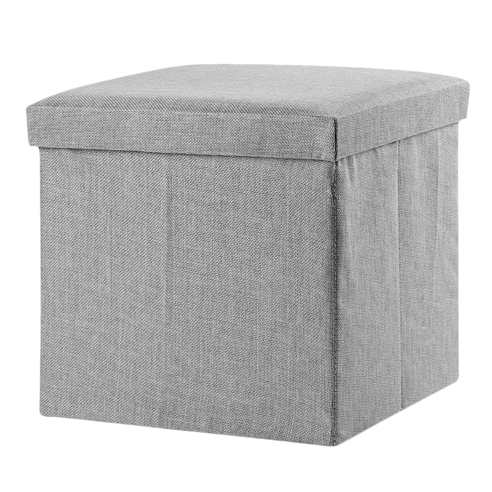 

Folding Cloth Storage Stool Household Sundries Box Square Cube Multifunctional Footstool Kids Room Playroom Nursery Closet Seat
