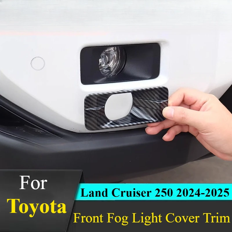 

For Toyota LC250 2024-2025 Front Fog Light Cover Trim Adhesive Mounting Fog Lamp Frame Decoration Auto Parts