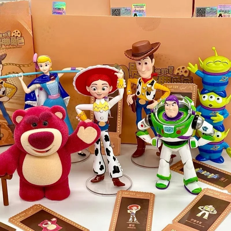 

Toy Story 30th Anniversary Classic Character Series Handmade Blind Box Trendy Play Ornament Bath Lightyear Birthday Gift Toy