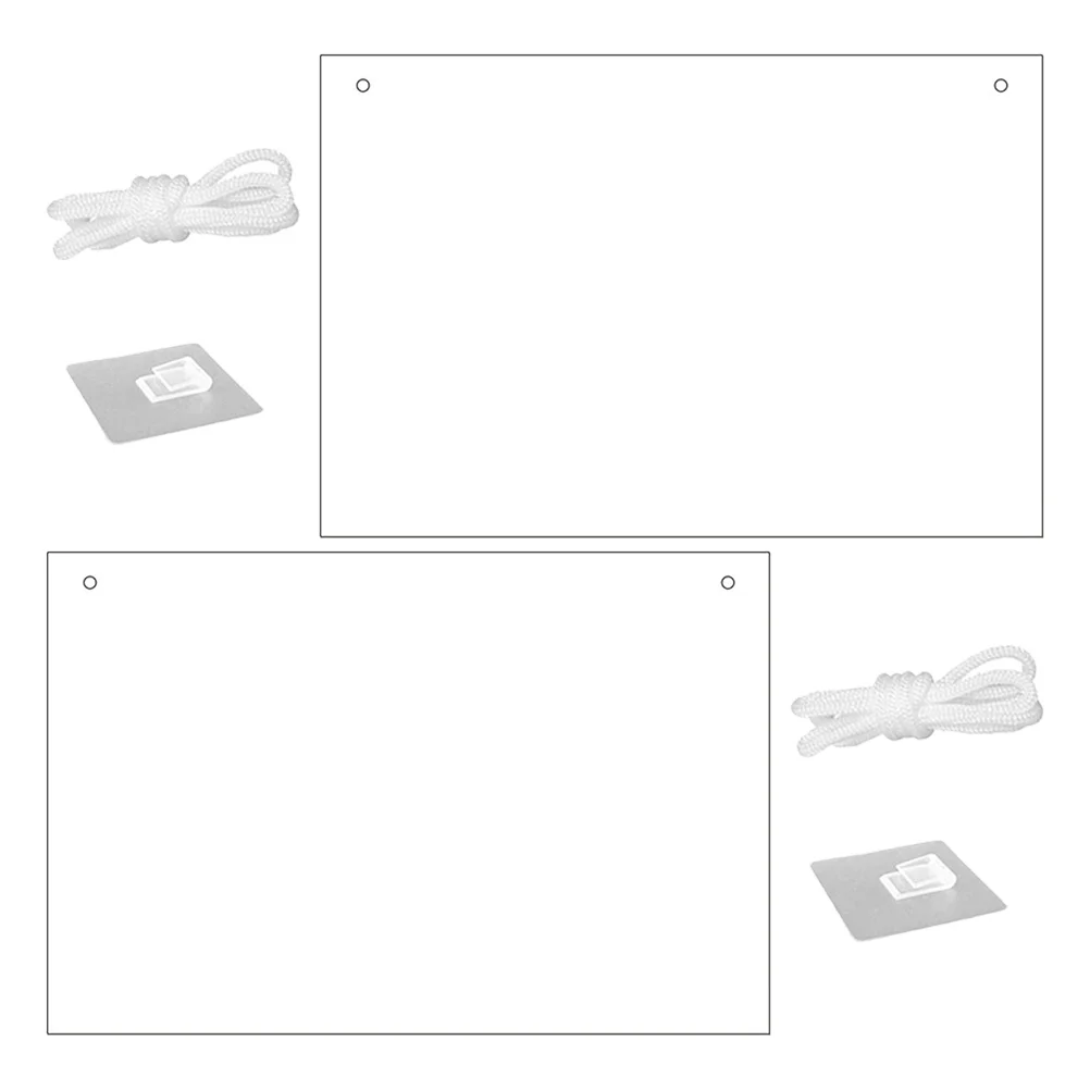 2pcs Dry Erase Board Clear Acrylic Writing Board For Office Home Desktop Wall Mount Portable Message Notetaking Planner Easy