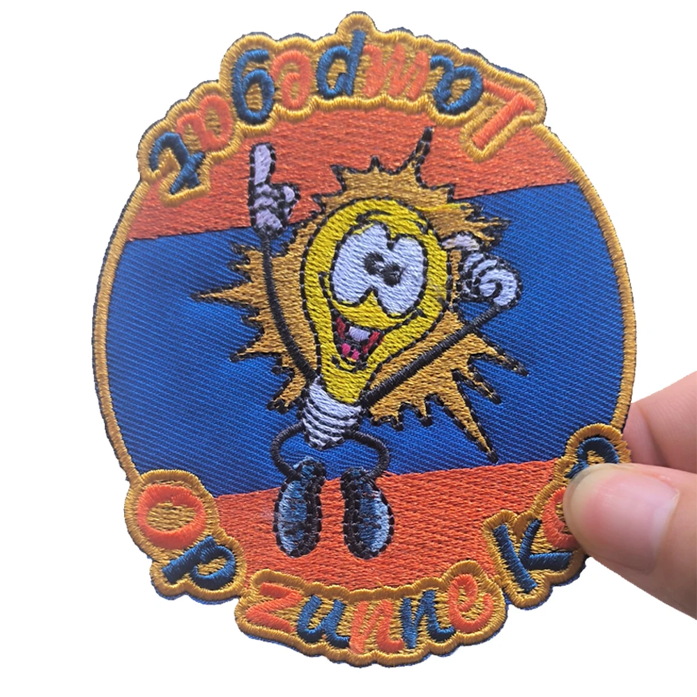 Carnaval Emblem Patches for Clothing Iron on Embroidered Sew Applique Lampegat Badge