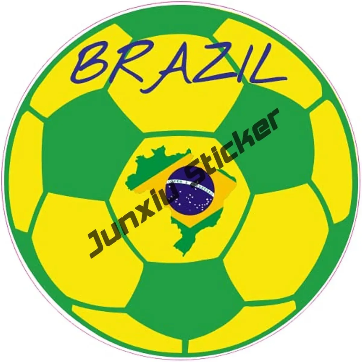 Brazil Bulgaria Latvia Uruguay Soccer Decals Football Stickers Stamp Grunge Football Soccer Sport Sticker for Car Bumper Window