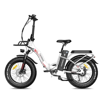 Image FAFREES F20 Max 1000W Electric Bike 20*4.0 Fat Tire Inch Folding Frame E-bike with Removable 48V 20AH Lithium Battery