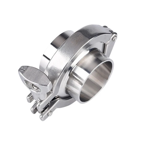1 Set 1.5''--6-1/4'' Sanitary Flange Pipe Weld Ferrule + Tri Clamp + PTFE Or Silicone Gasket Stainless Steel SUS SS 304 TriClamp