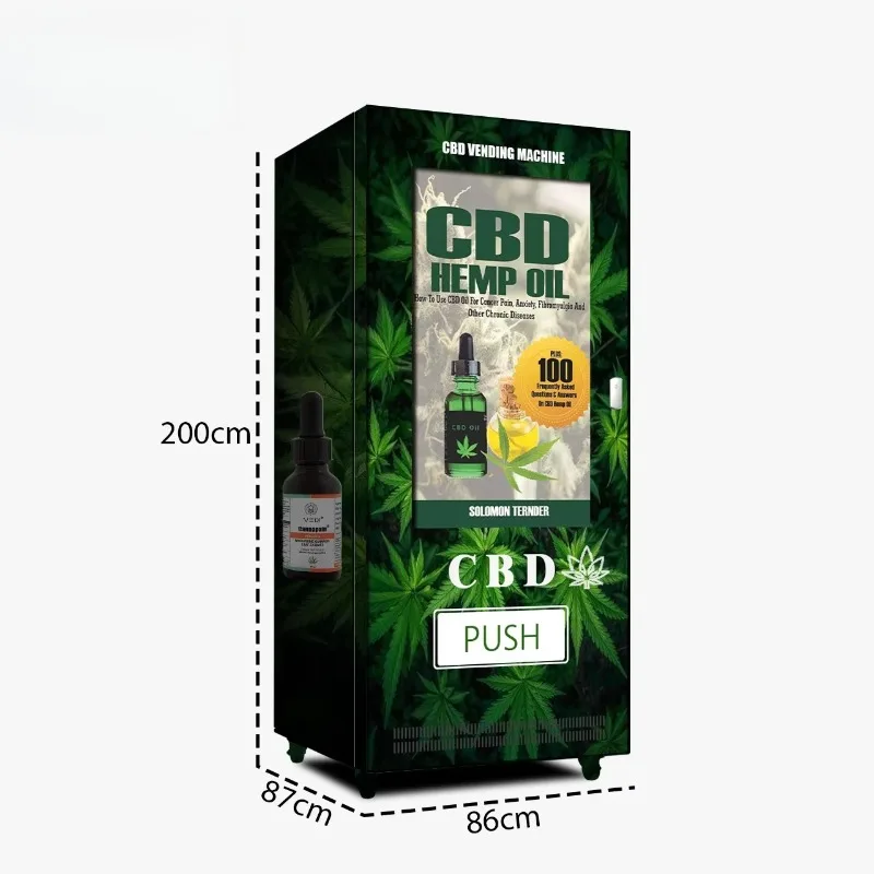 Customized Smart Refrigerated Nicotine Vending Machine with ID Scanner Age Verification and Open SDK