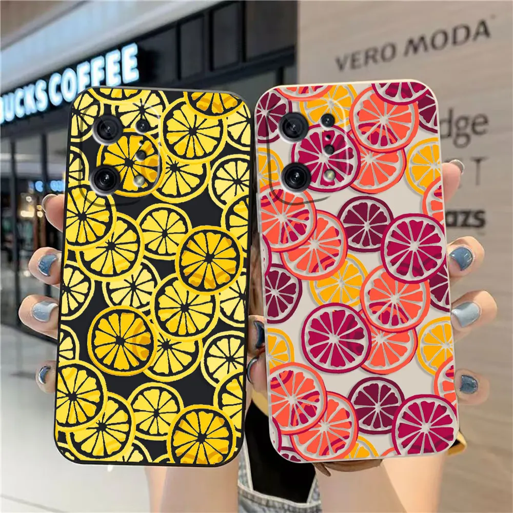 Phone Case For OPPO OPPO FIND X5 X6 X3 X2 REALME 5 6 7 X7 X50 RENO ACE 2 4G 5G PRO Case Cover Funda Cqoue Shell Capa Toast Lemon