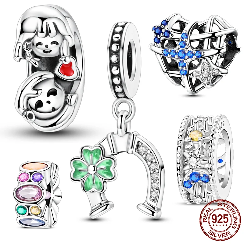 

Подвески из стерлингового серебра 925 пробы, бусины для женщин, подходят для оригинального браслета, изготовление ювелирных изделий своими руками