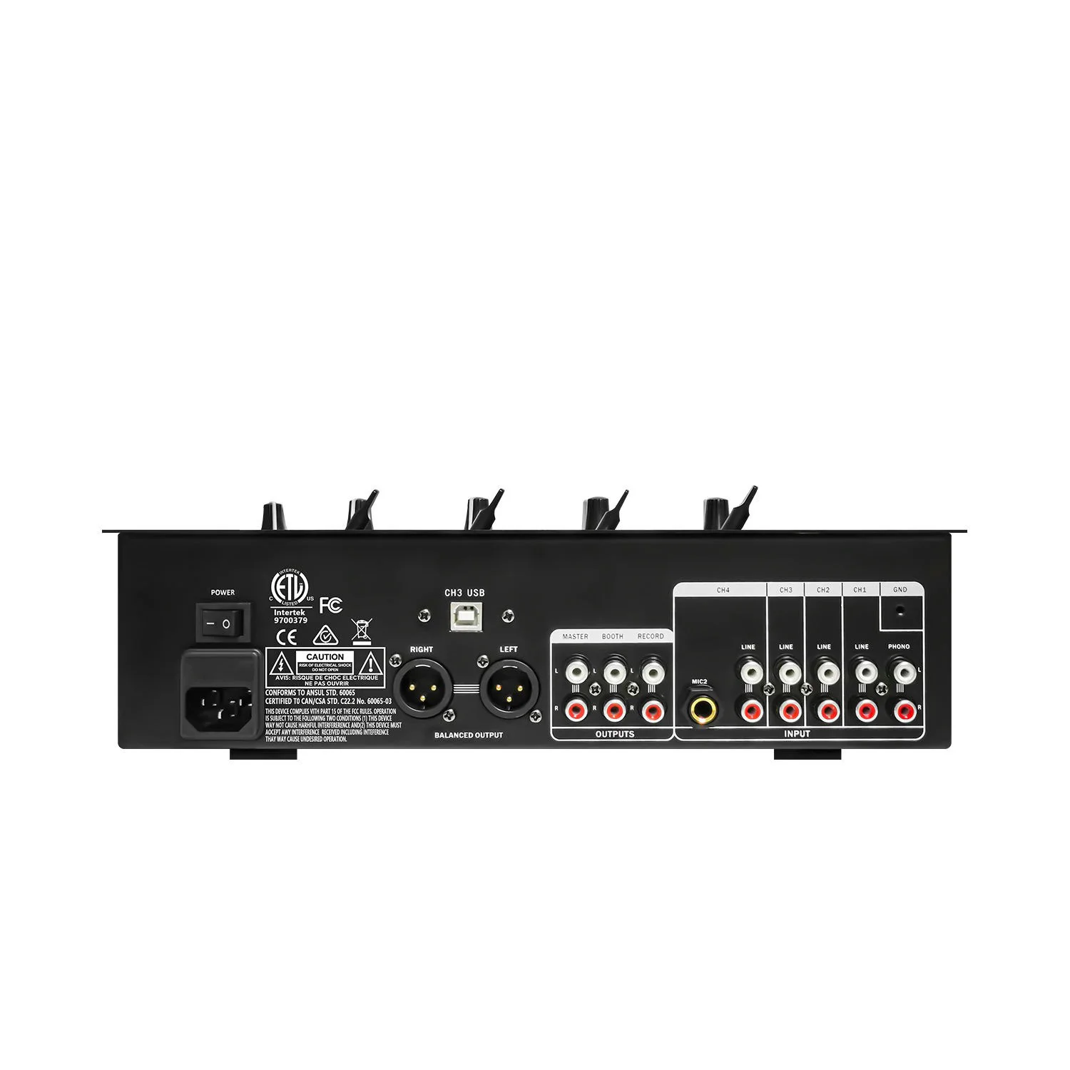 6 Channel Cheap usb Audio-mixer de audio DJ Controller Stereo Mixing System Speed Control With 3 Band EQ Factory Price