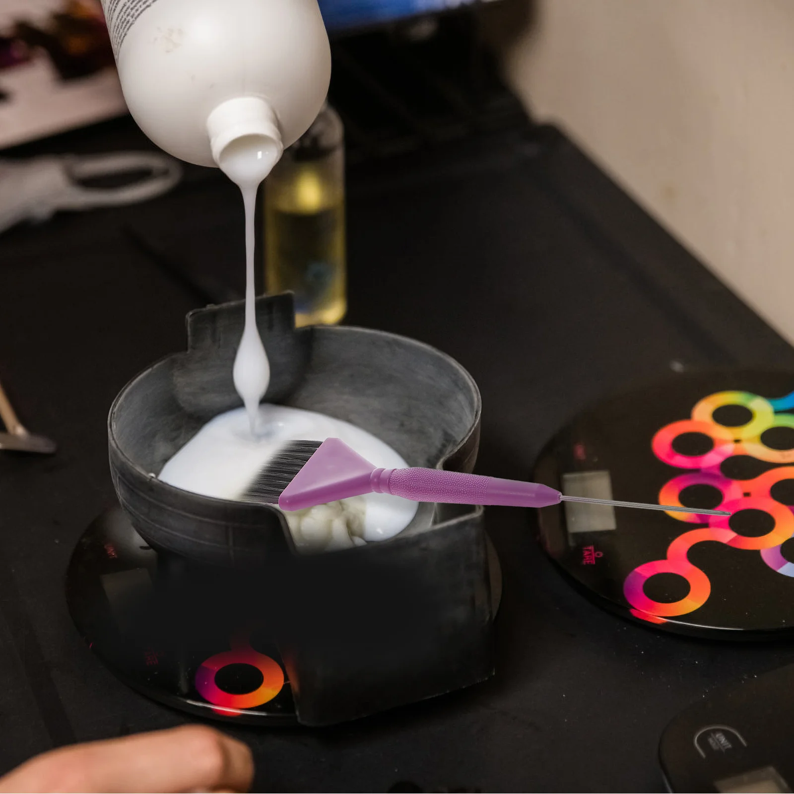 

3pcs Set For Coloring Tinting Highlighting Ultra Soft Bristles Ergonomic Design Salon Diy Use Durable Pc Material Even Dye