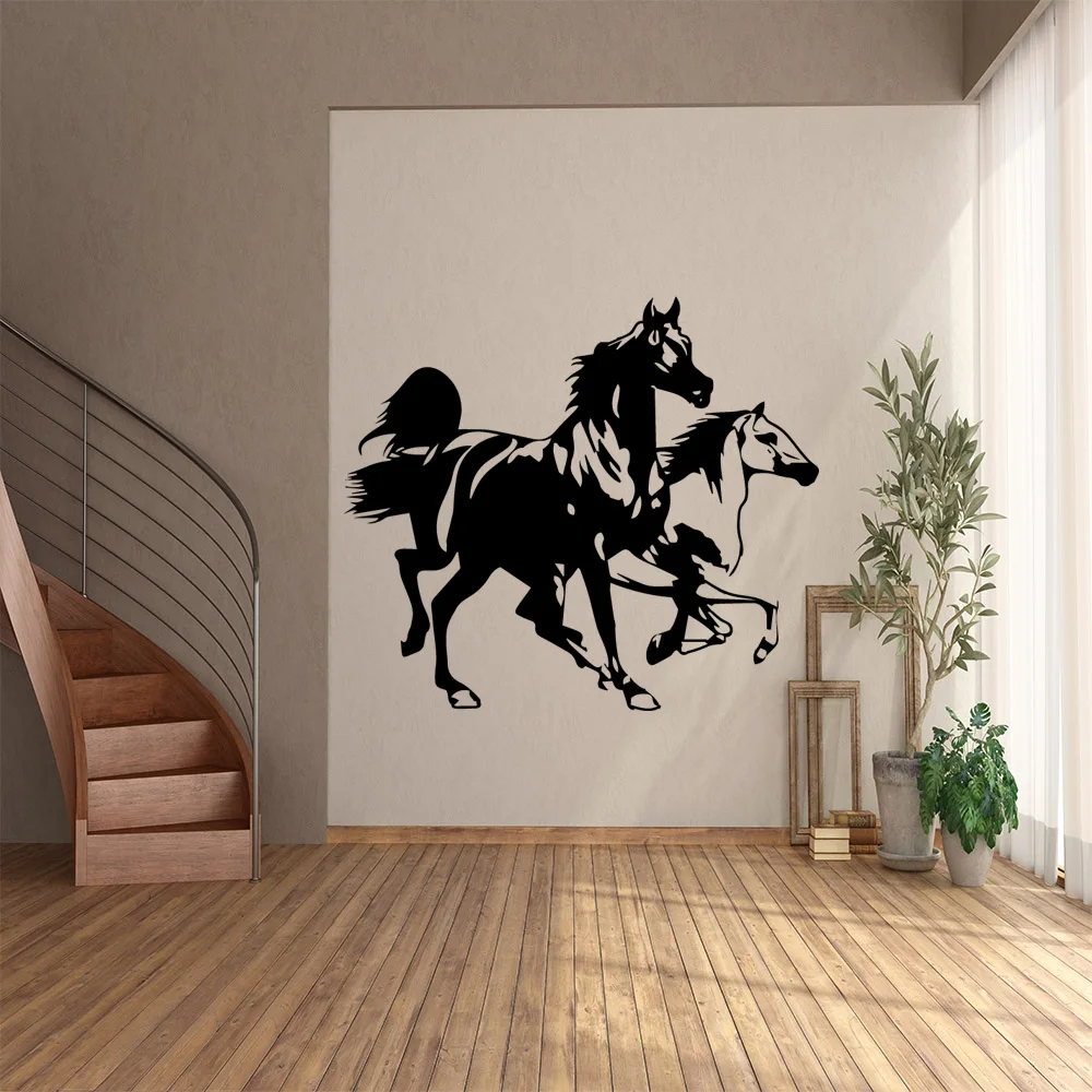 1PC Hot Sale Horse Home Decor Wall Stickers Study Room Wall Art Sticker Murals