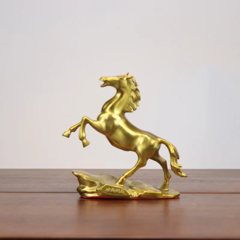 Ornament, Available In Large, Medium, And Small Sizes. Leaping , Brass Zodiac .Bronze Horse Bring