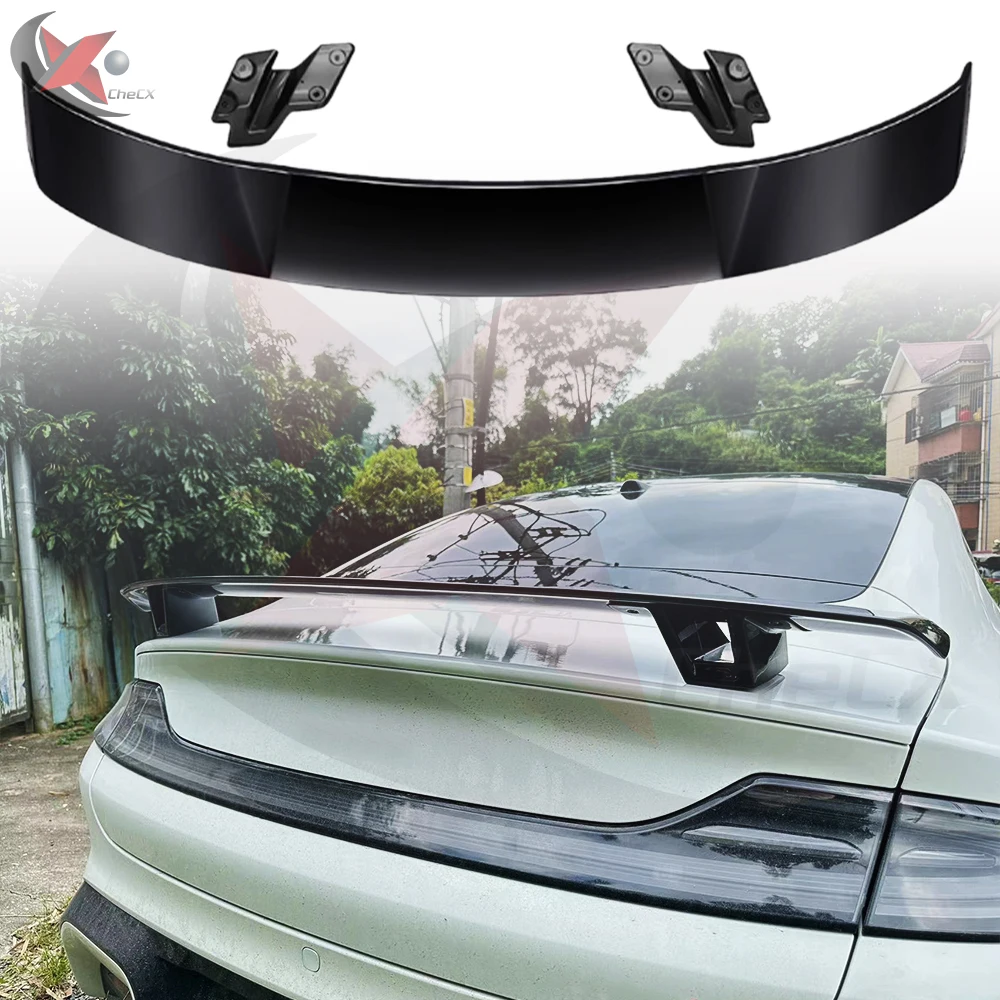 Suitable For Xiaomi SU7 High-Quality ABS Material GT Style Trunk Lid Spoiler Glossy Black Car Exterior Accessories