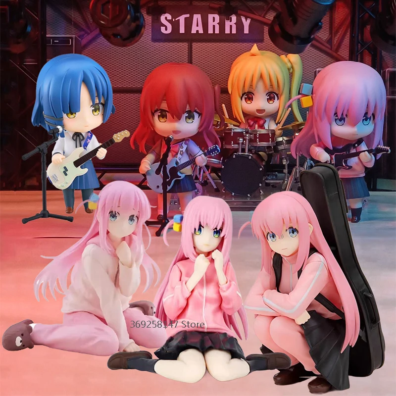 

Anime Kita Ikuyo Bocchi The Rock Ijichi Nijika Figure Yamada Ryo Nendoroid #2069 Gotou Hitori Figures Standing Doll PVC Toy Gift