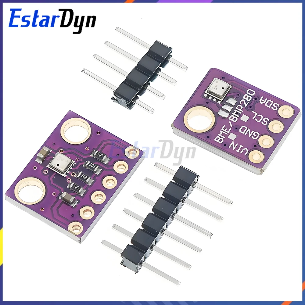 Sensor de Temperatura, Humedad y Presión BME280 3.3V/5V I2C y SPI de Alta Precisión para Estación Meteorológica IoT
