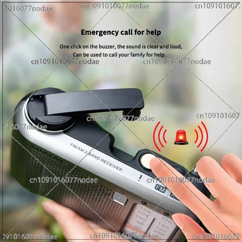 MMR-77 Portable Rechargeable AM/FM Radio FM Mini Radio Receiver for Camping Hiking FM/AM Portable Receiver Outdoor Radio Wave